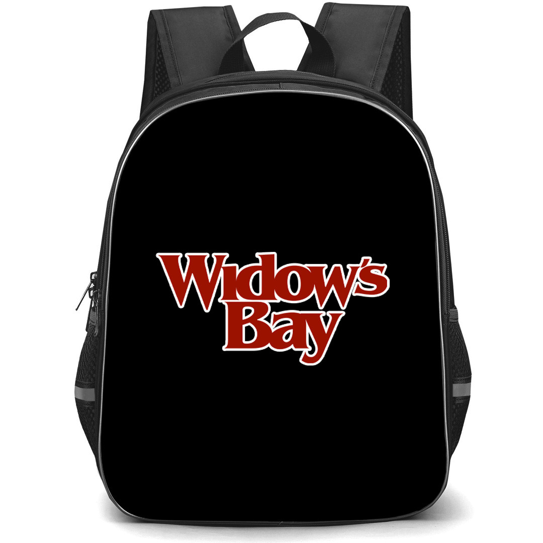 Widows Bay Backpack School Bag StudentPack - Widows Bay Red Text Logo Sticker