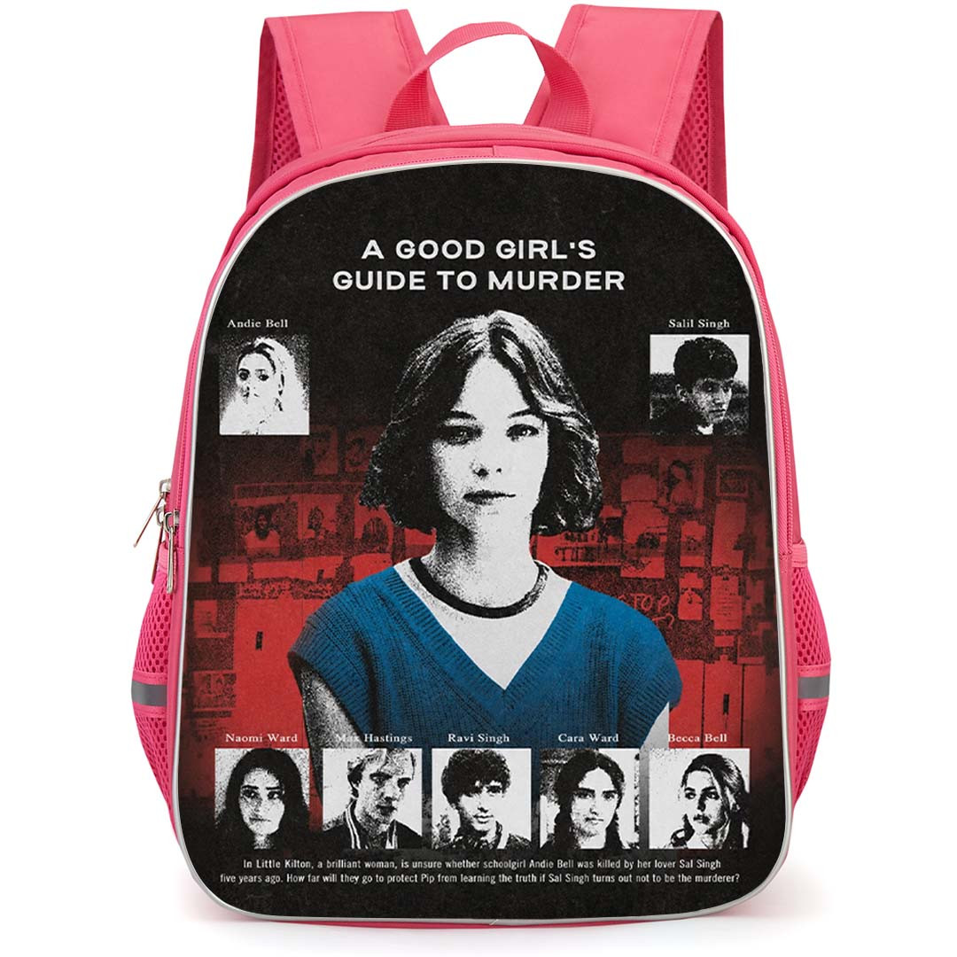 A Good Girls Guide to Murder Pip Fitz-Amobi Backpack School Bag StudentPack - Pip Fitz-Amobi Suspect Lineup Investigation Poster