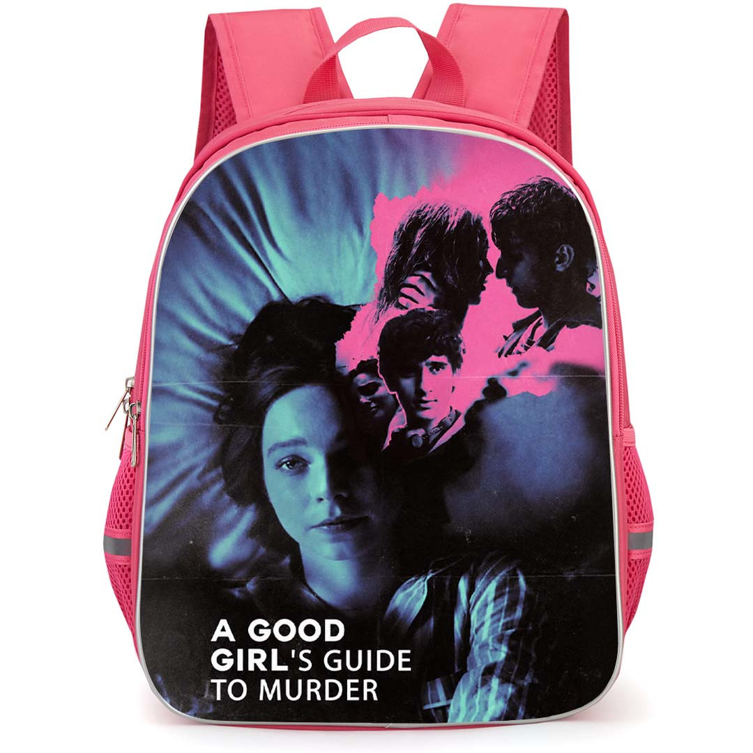 A Good Girls Guide to Murder Pip Fitz-Amobi Backpack School Bag StudentPack - Pip Fitz-Amobi Neon Portrait Mystery Thriller Poster