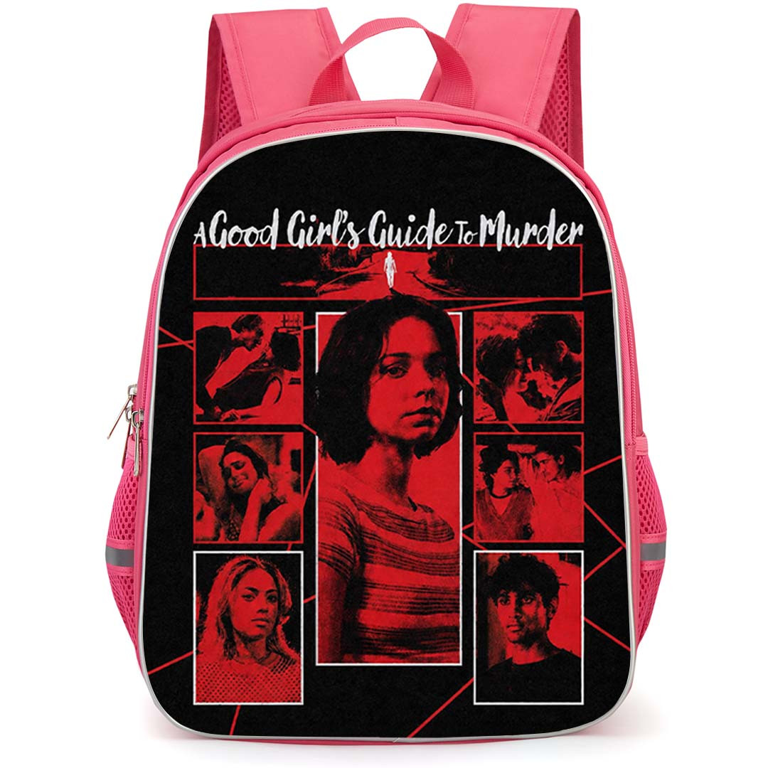 A Good Girls Guide to Murder Backpack School Bag StudentPack - A Good Girls Guide to Murder Red Crime Board Collage Mystery Thriller Poster