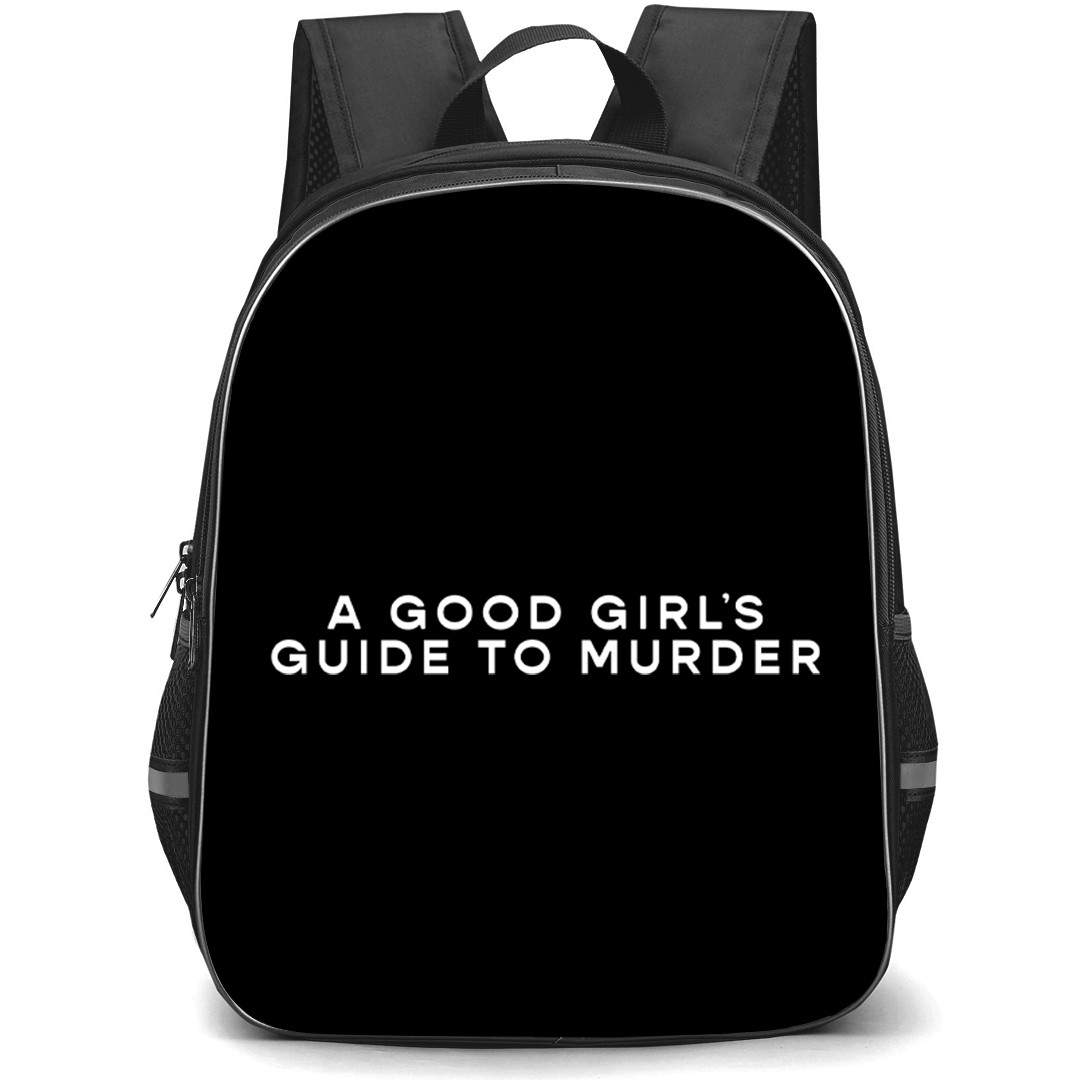 A Good Girls Guide to Murder Backpack School Bag StudentPack - A Good Girls Guide to Murder Text Logo Sticker