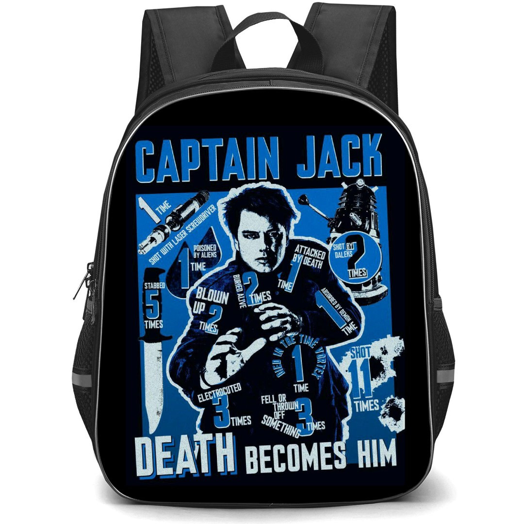 Doctor Who Backpack StudentPack - Captain Jack Death Becomes Him