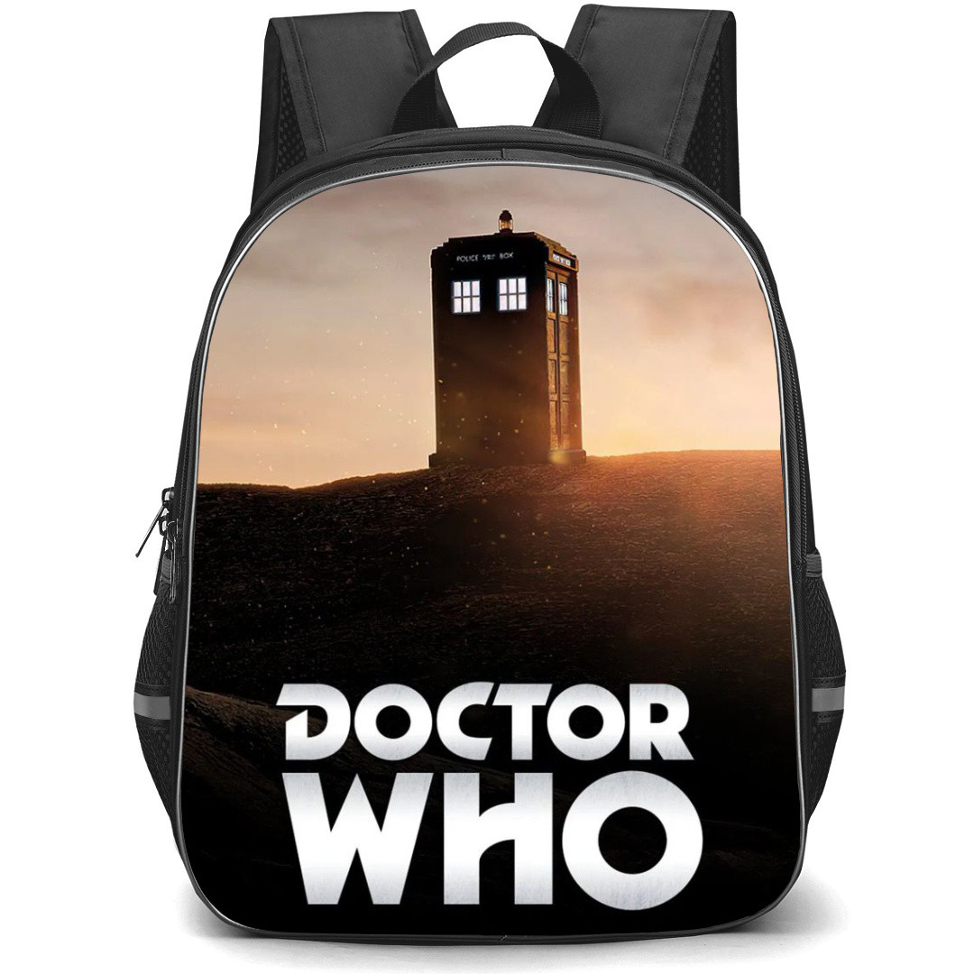 Doctor Who Backpack StudentPack - Telephone Booth Sunset Series Poster