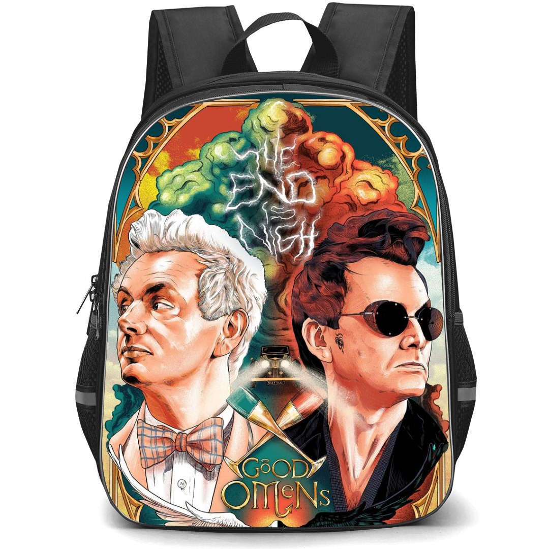 Good Omens Backpack StudentPack - Crowley Aziraphale Avatar Comic Art