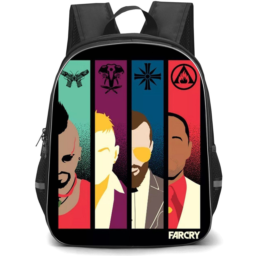 Far Cry Backpack School Bag StudentPack - Far Cry Iconic Villains Poster