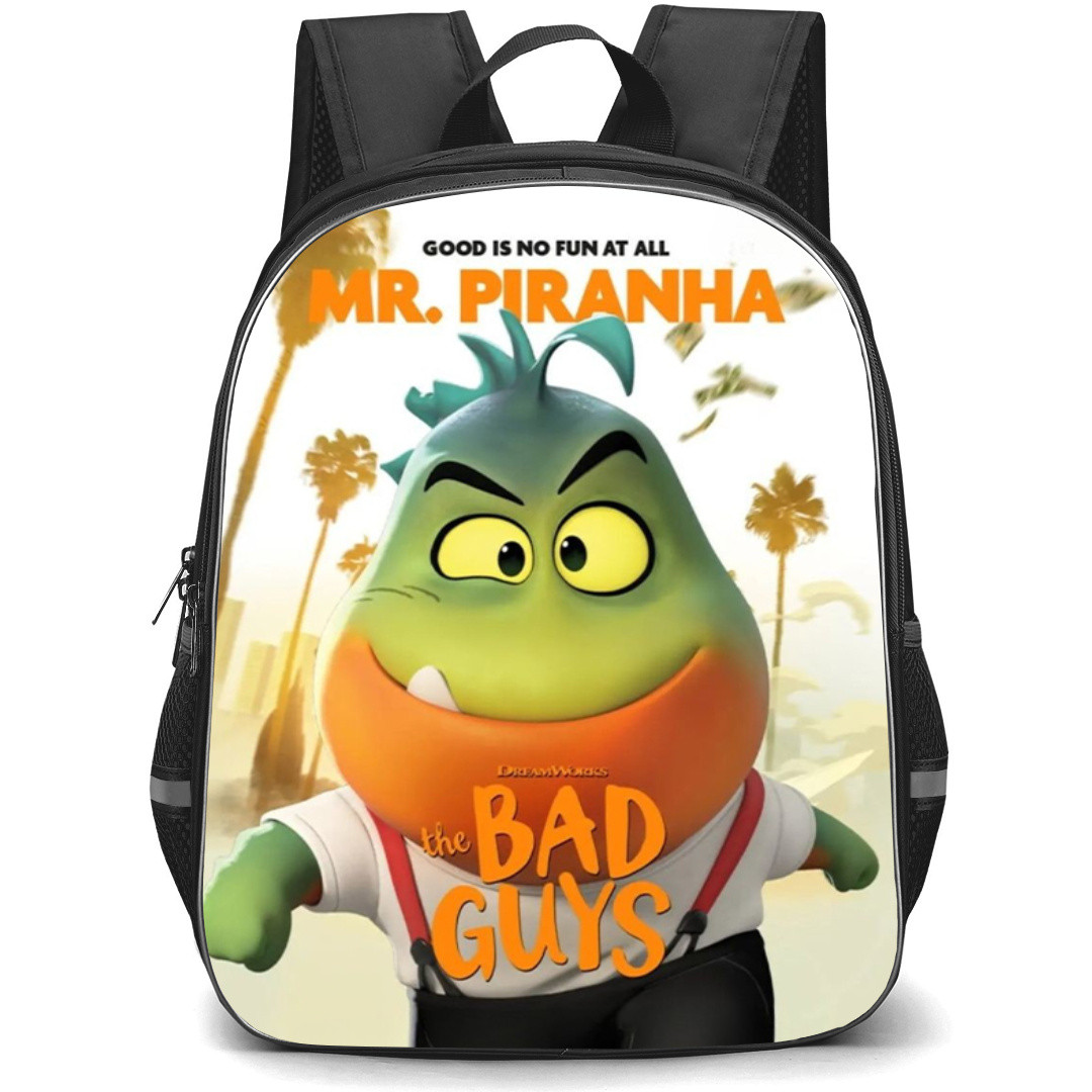 The Bad Guys Mr. Piranha Backpack StudentPack - Mr. Piranha Character Movie Poster
