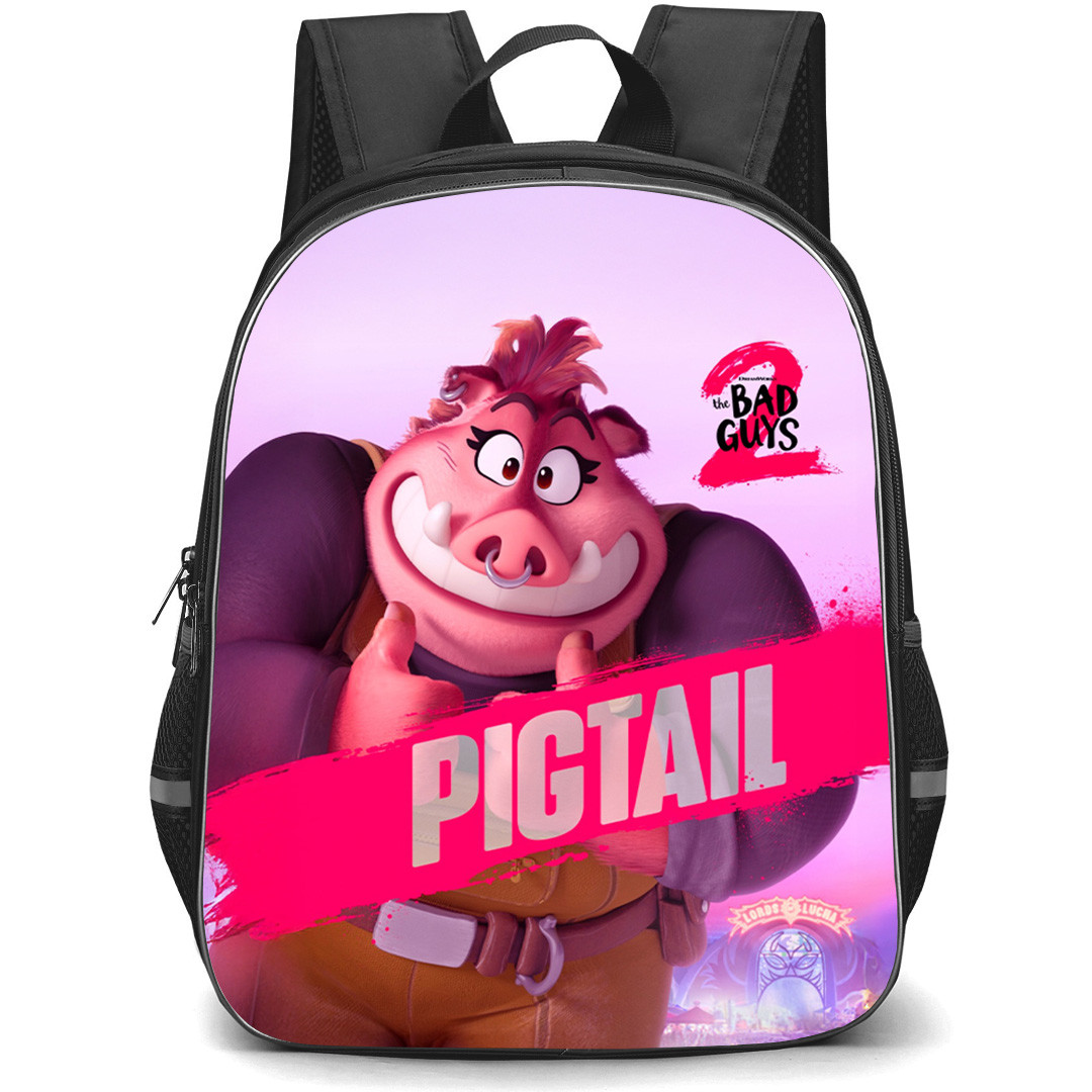 The Bad Guys 2 Backpack School Bag StudentPack - The Bad Guys 2 Pigtail Profile Poster