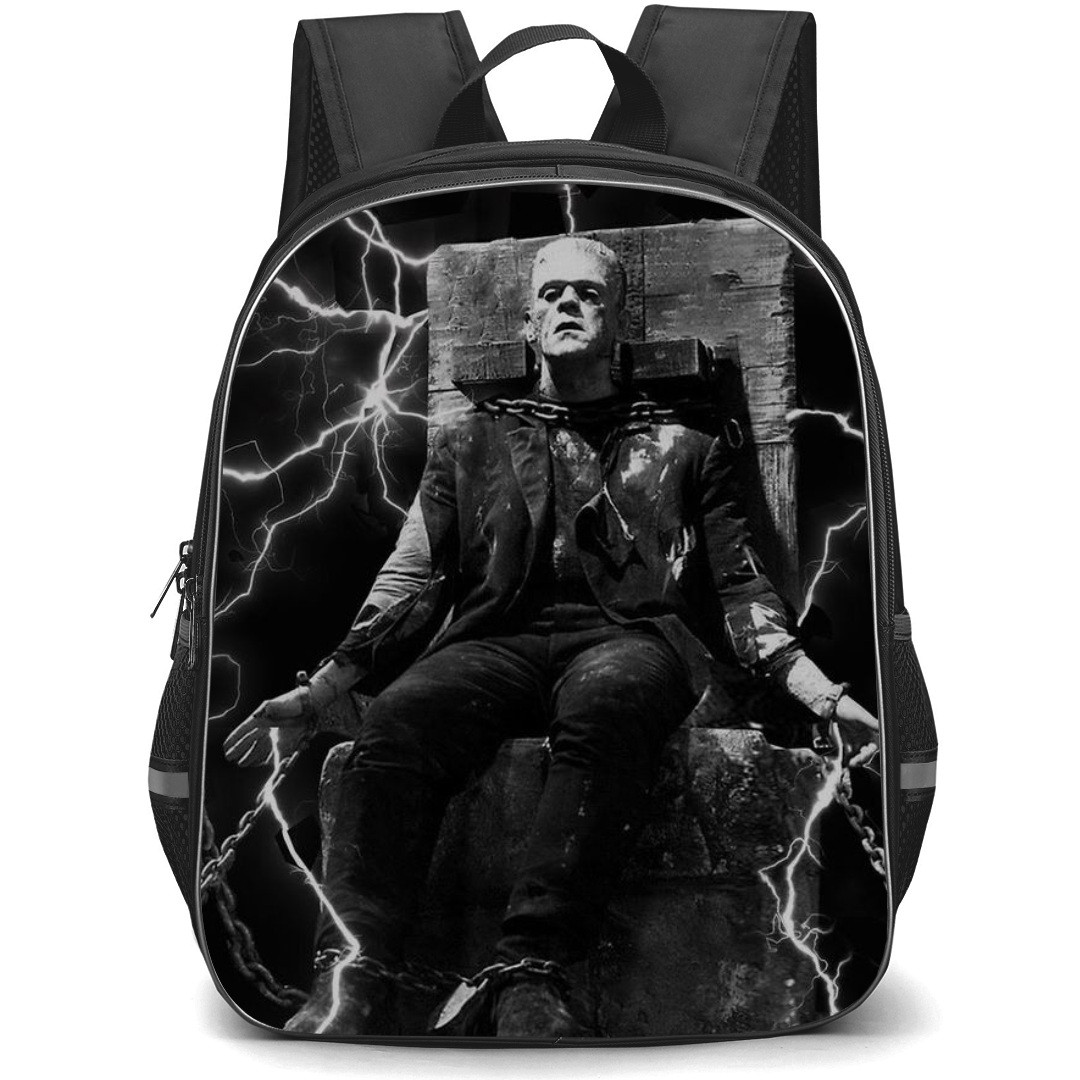 Frankenstein Backpack StudentPack - Sitting Grayscale Art