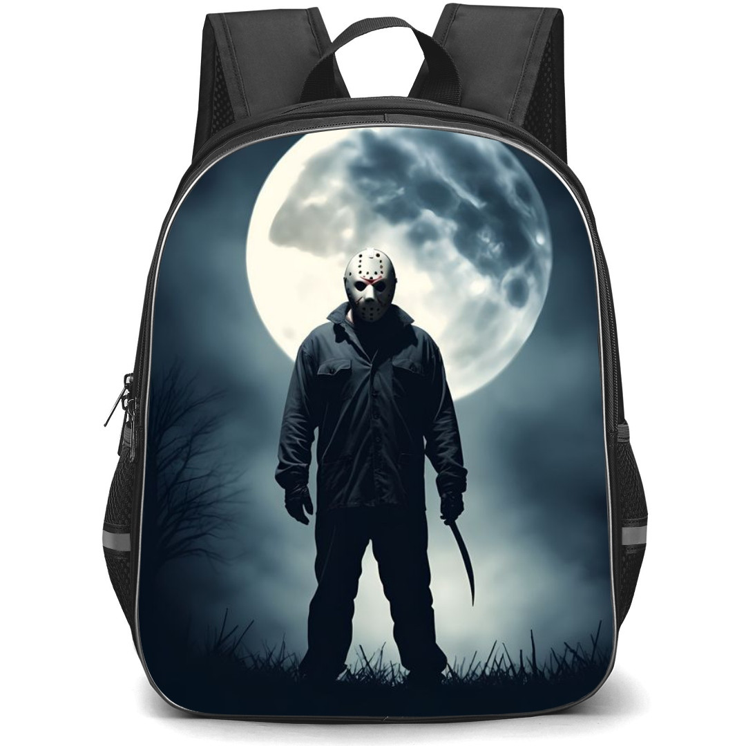 Friday The 13th Backpack StudentPack - Jason Standing Moon Background