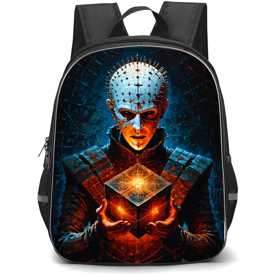 Hellraiser Backpack StudentPack - Pinhead Holding Cube Illustration