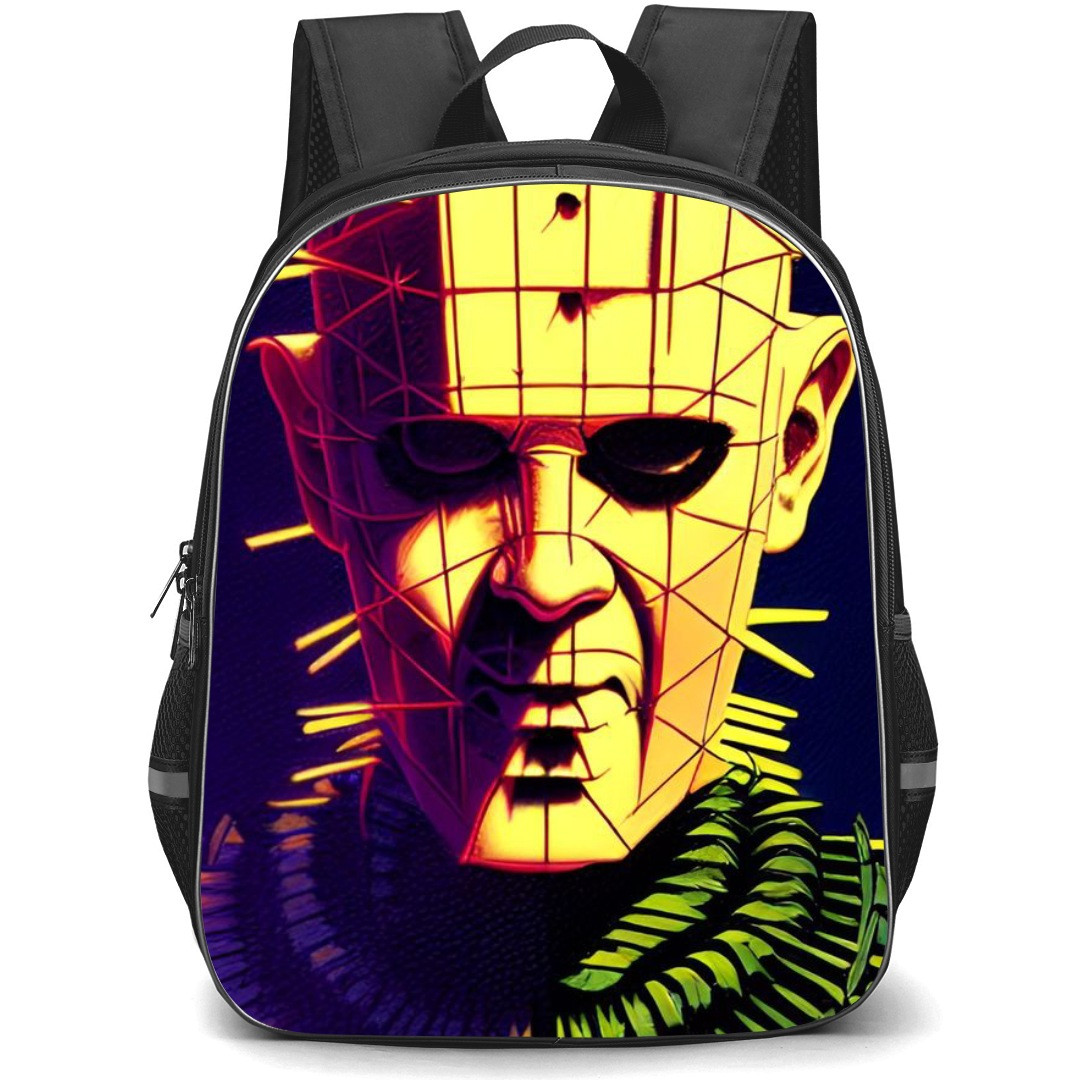 Hellraiser Backpack StudentPack - Pinhead Portrait Blue Background