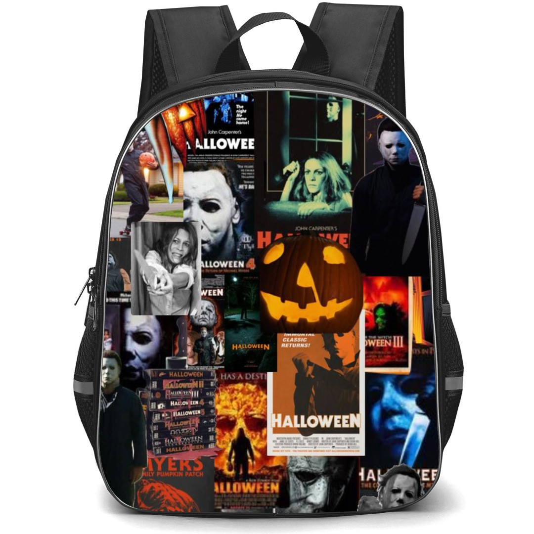 Halloween Michael Myers Backpack StudentPack - Halloween Posters Collage