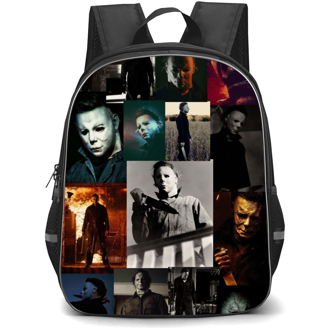 Halloween Michael Myers Backpack StudentPack - Michael Myers Scenes Collage