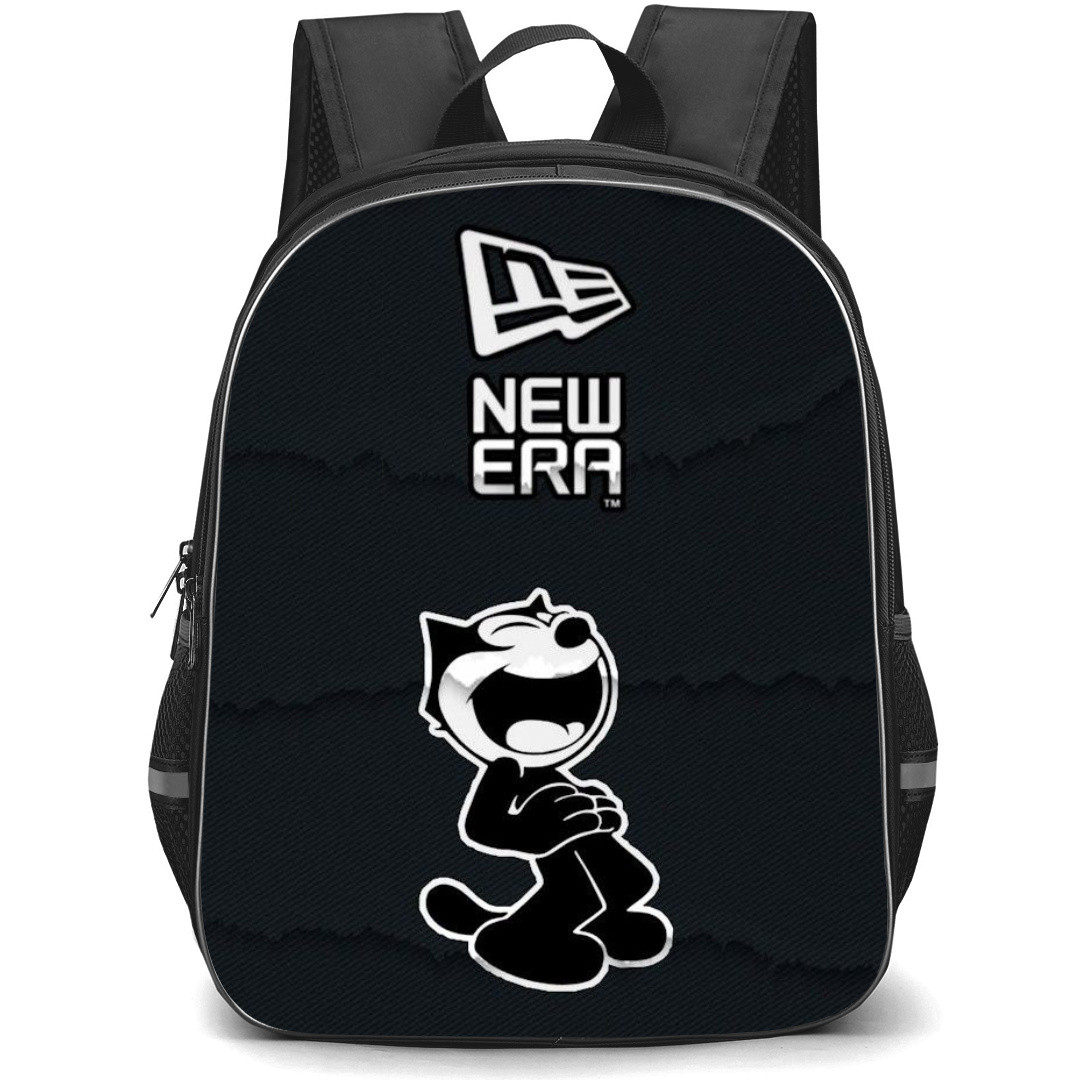 Felix the Cat Backpack StudentPack - Felix The Cat Laughing New Era Black Paper Background