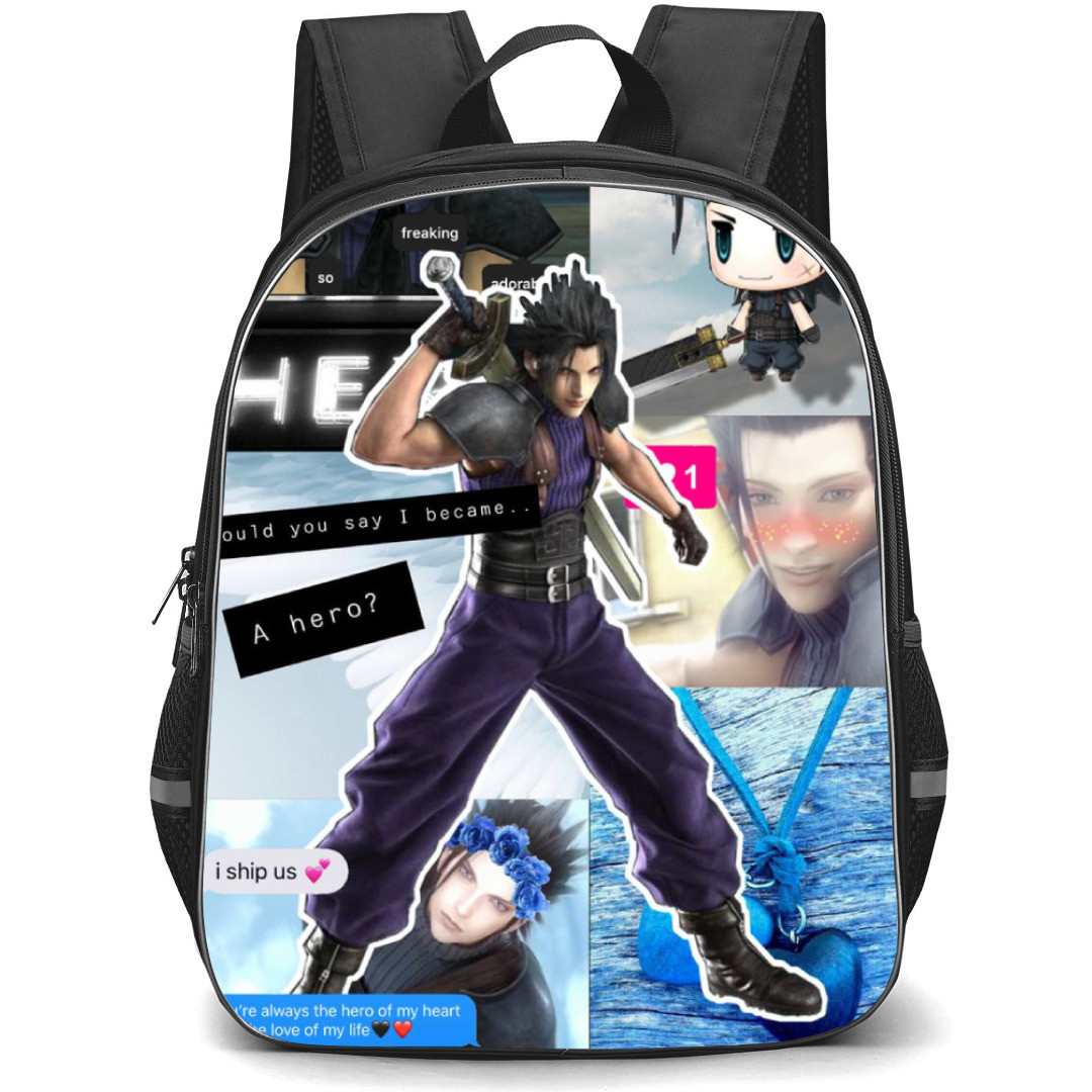 Final Fantasy Zack Backpack StudentPack - Zack Chibi Collage