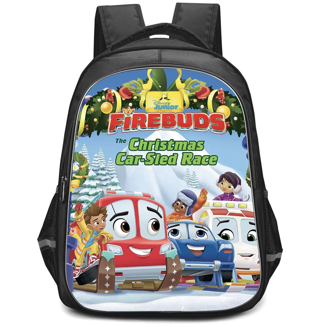 FireBuds Backpack StudentPack - Firebuds The Christmas Car-Sled Race Poster
