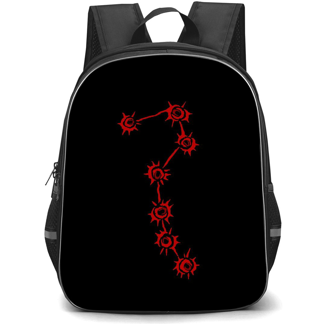 Fist Of The North Star Kenshiro Backpack School Bag StudentPack - Kenshiro 7 Scars Symbol