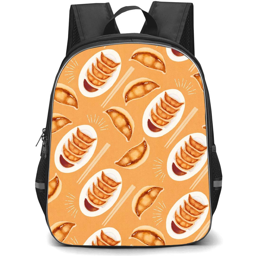 Food Pattern School Backpack StudentPack - Dumplings Illustration Pattern Art Poster