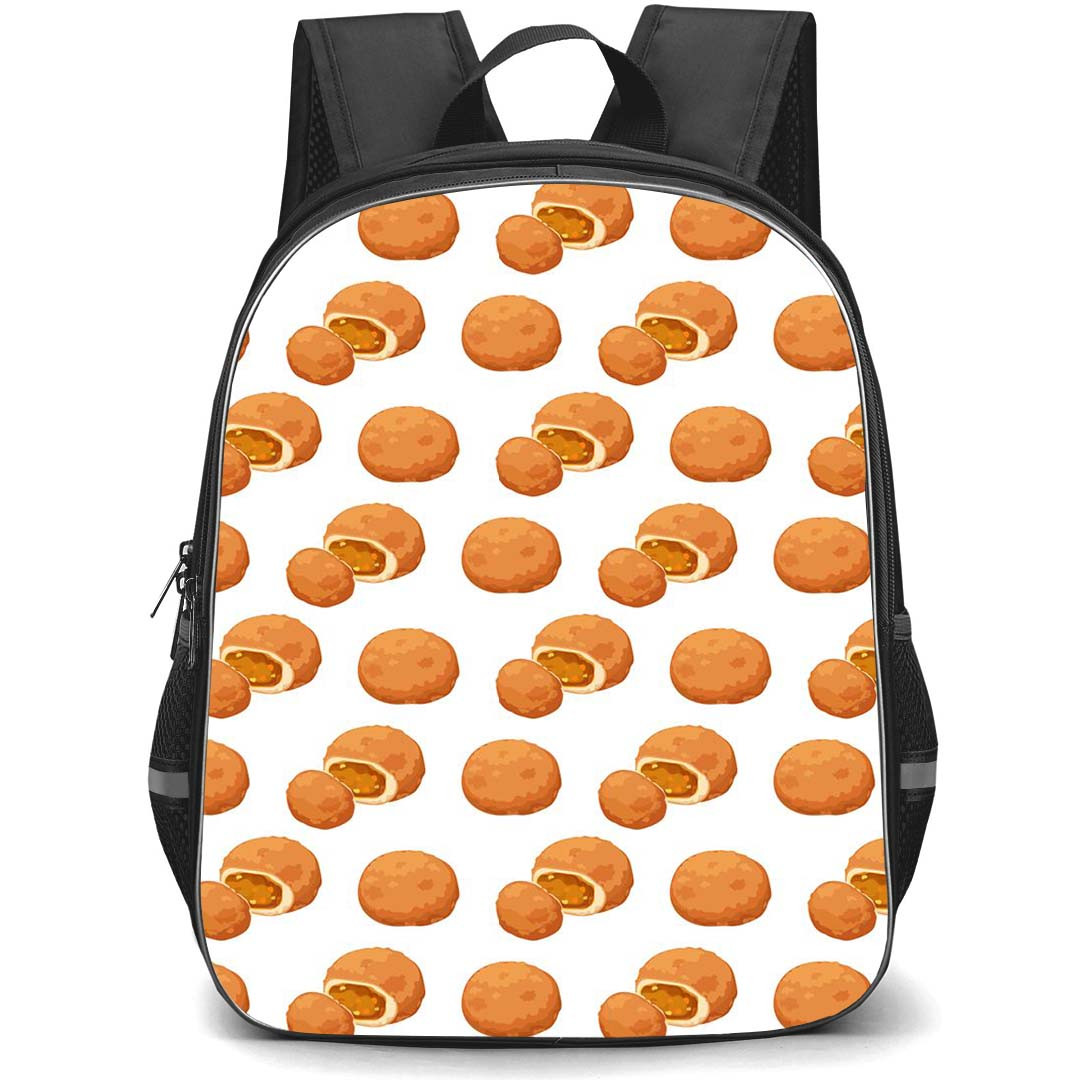 Food Pattern School Backpack StudentPack - Sweet Food Pattern Art On White Background