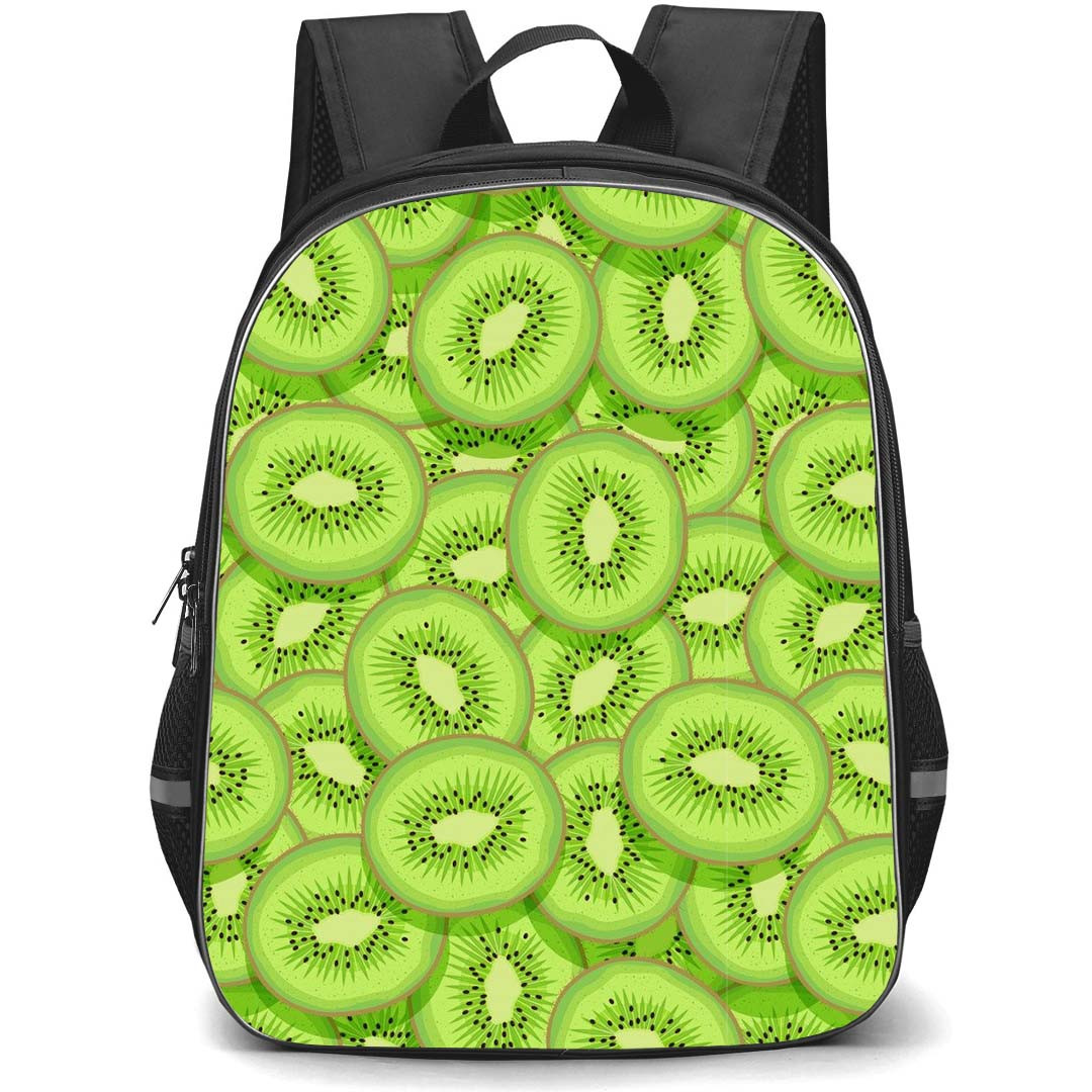 Food Pattern School Backpack StudentPack - Sliced Kiwi Pattern Art Poster