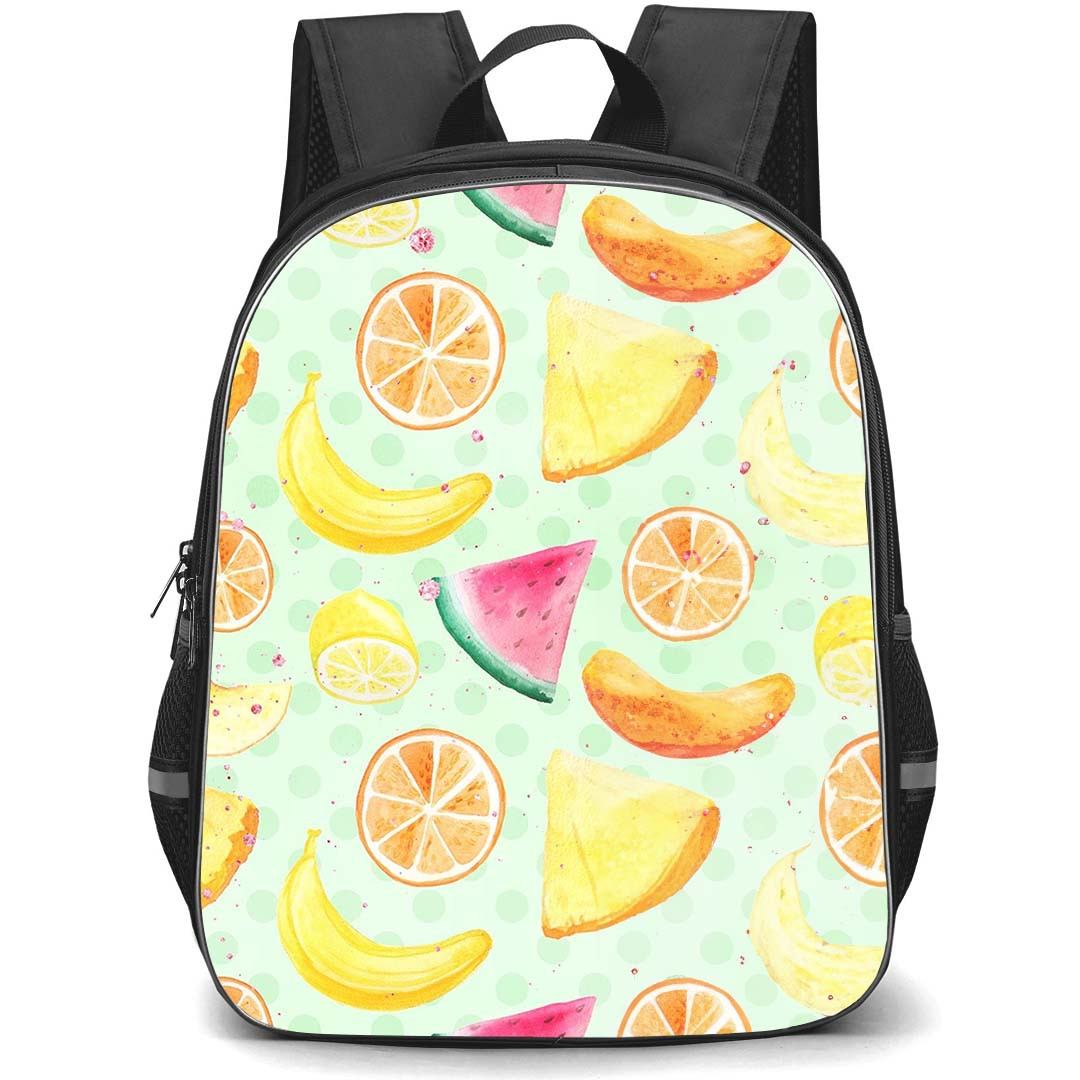 Food Pattern School Backpack StudentPack - Summer Fuits Pattern Art Poster