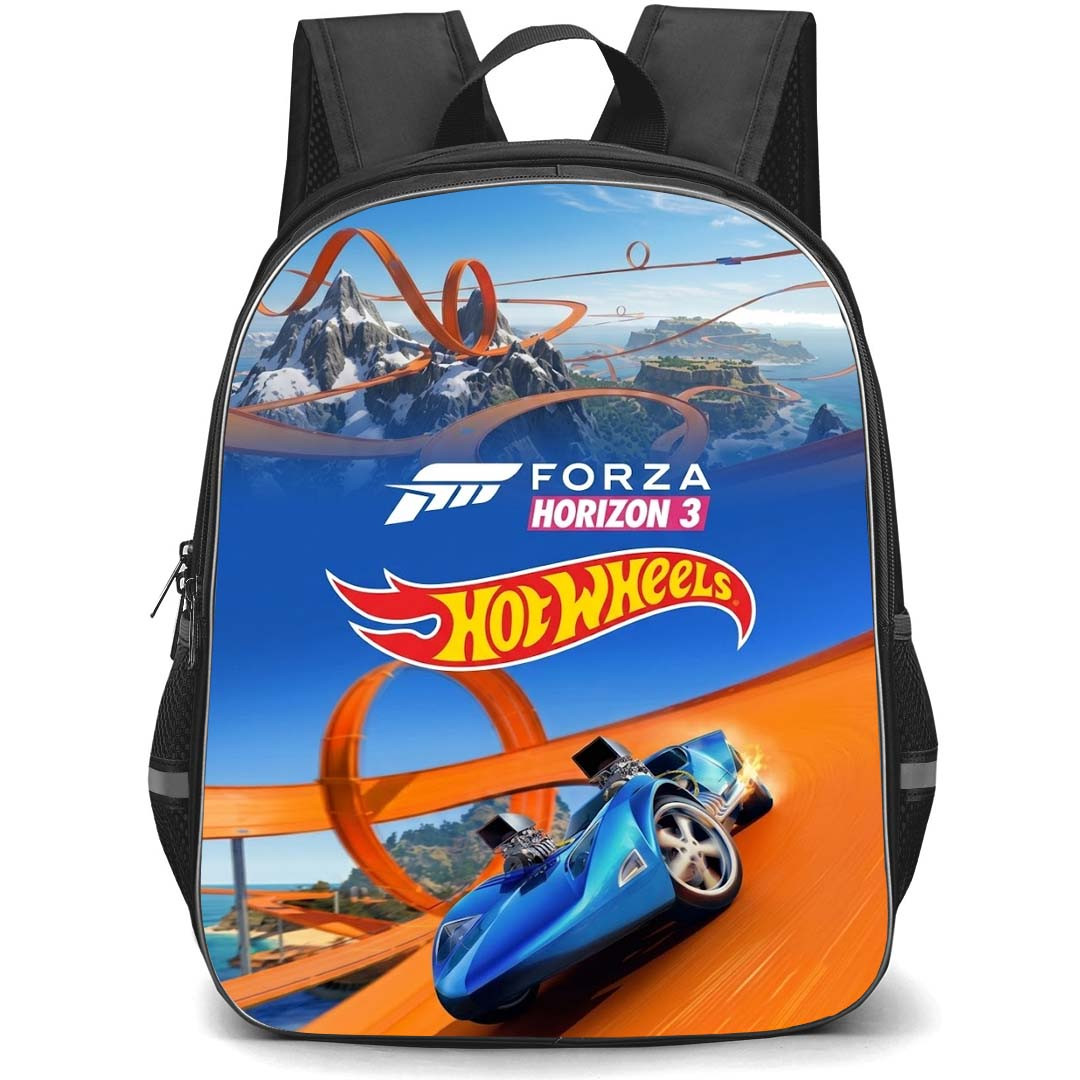 Forza Horizon Backpack School Bag StudentPack - Forza Horizon 3 Hot Wheels Game Cover Art