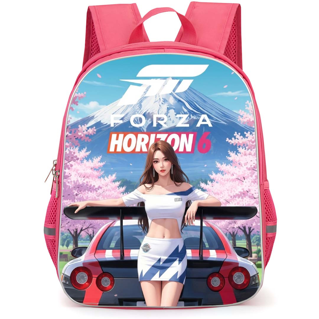 Forza Horizon Backpack School Bag StudentPack - Forza Horizon 6 Japan Girl Portrait Poster