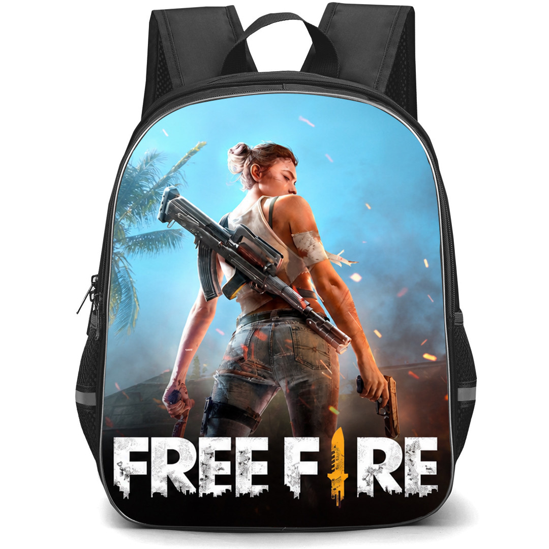 Free Fire Backpack School Bag StudentPack - Free Fire Back Portrait Game Poster