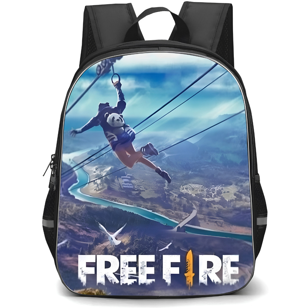 Free Fire Backpack School Bag StudentPack - Free Fire Zipline Game Poster