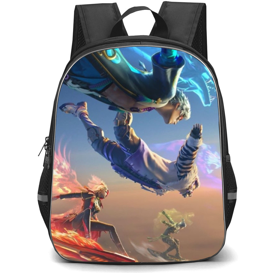 Free Fire Backpack StudentPack - Characters Gliding From Sky