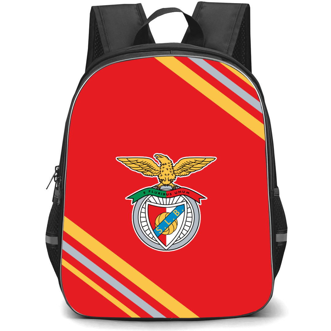 Sport Lisboa E Benfica Backpack School Bag StudentPack - Large Logo With Stripe