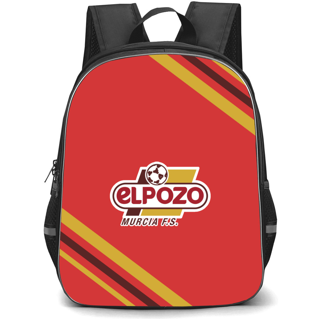 ElPozo Murcia Futbol Sala Backpack School Bag StudentPack - Large Logo With Stripe