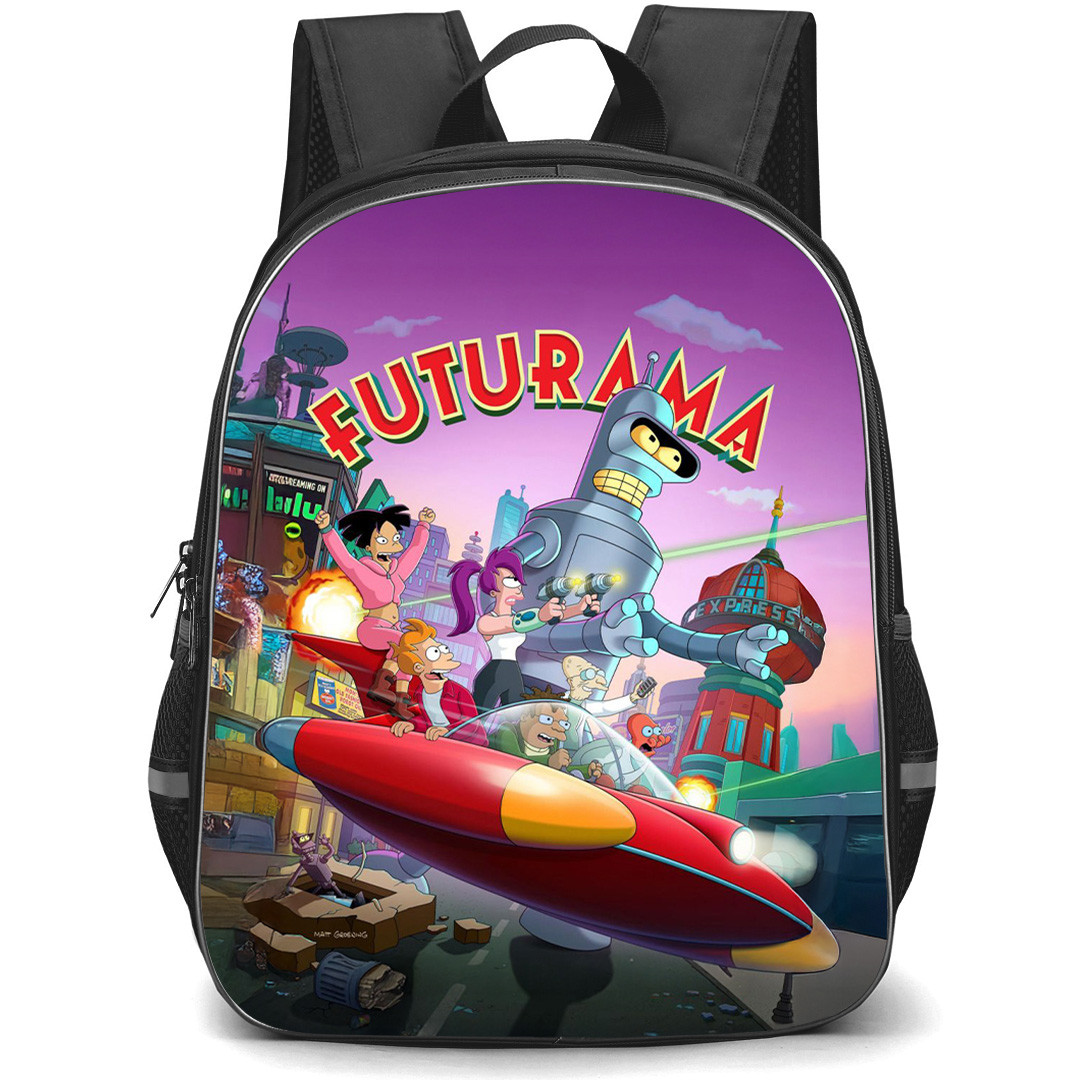 Futurama Backpack School Bag StudentPack - Futurama 2025 Hulu Poster
