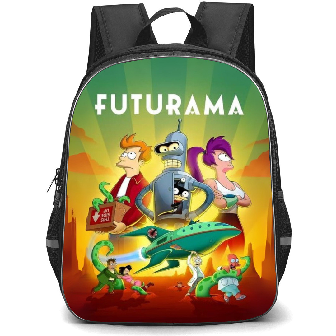 Futurama Backpack StudentPack - Characters Fierce Fight Series Poster