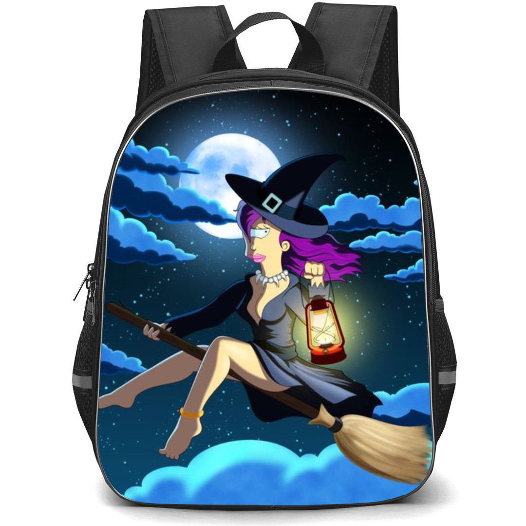 Futurama Leela Backpack StudentPack - Leela Witch Flying Broom Lantern