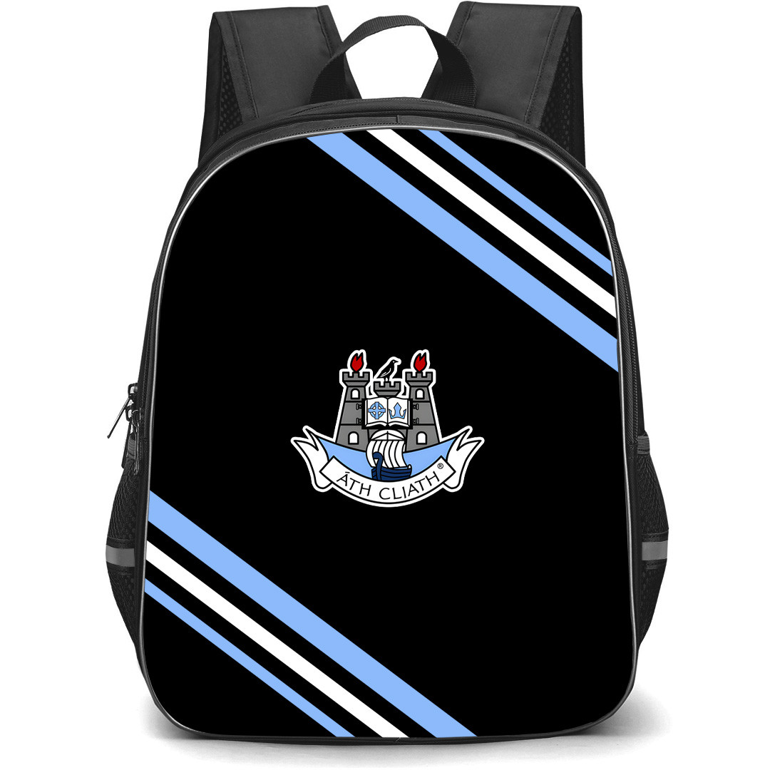 Dublin County Football Team Backpack School Bag StudentPack - Dublin County Football Team Large Logo With Stripe