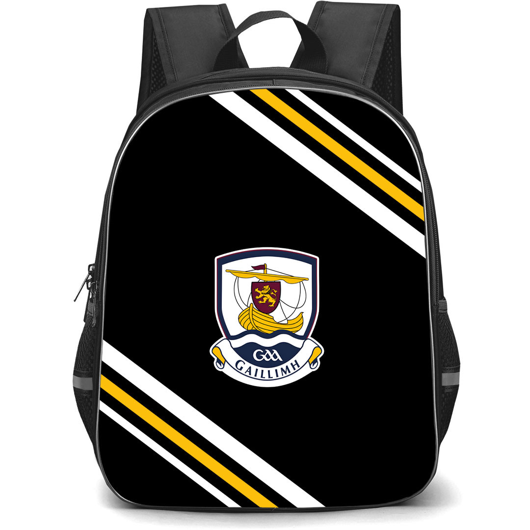 Galway County Football Team Backpack School Bag StudentPack - Galway County Football Team Large Logo With Stripe