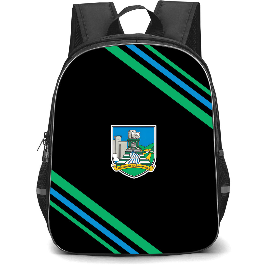 Limerick County Football Team Backpack School Bag StudentPack - Limerick County Football Team Large Logo With Stripe