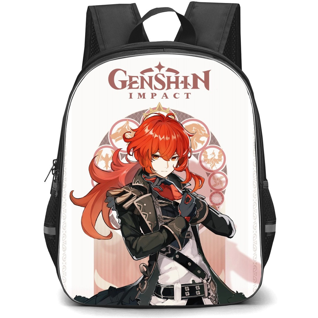 Genshin Impact Diluc Backpack StudentPack - Diluc Character Series