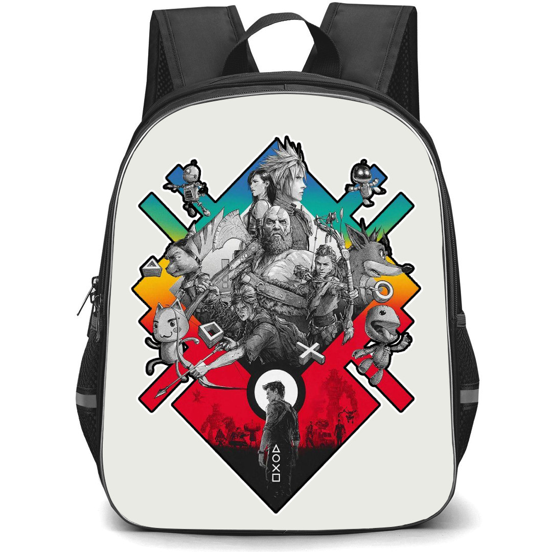 God of War Ragnarok Kratos Backpack StudentPack - Kratos Collage Sticker Art