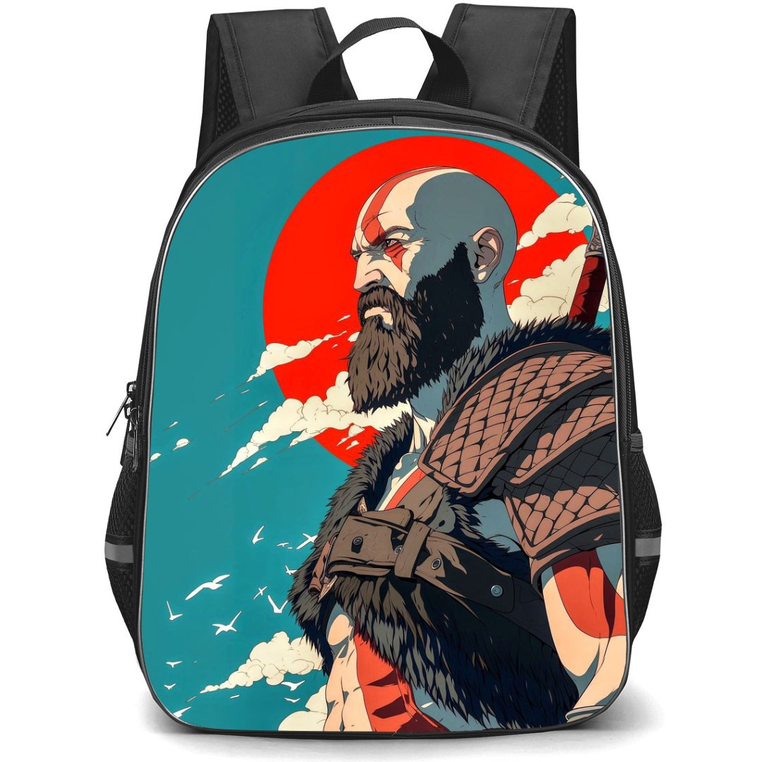 God of War Ragnarok Kratos Backpack StudentPack - Kratos Looking Far