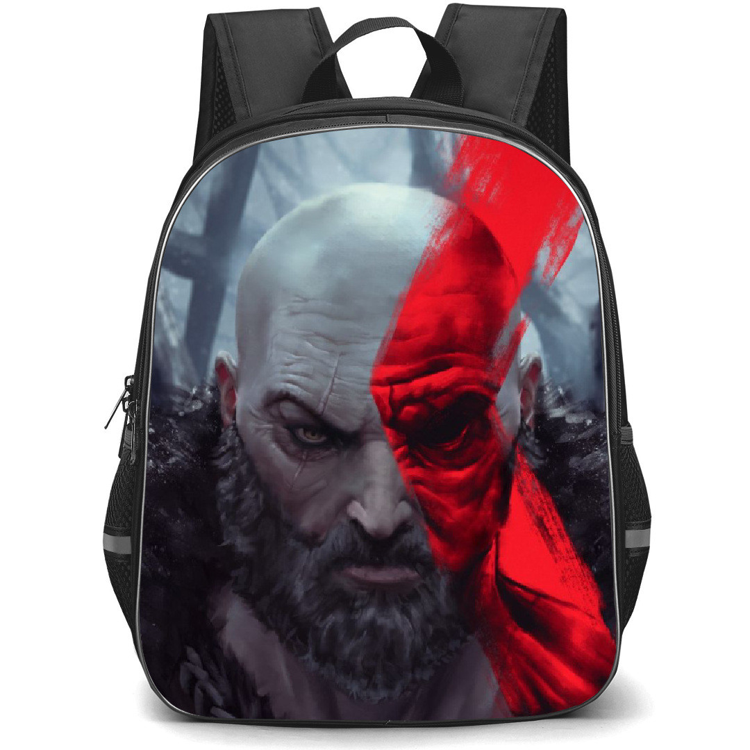 God of War Ragnarok Kratos Backpack StudentPack - Kratos Portrait Series Poster