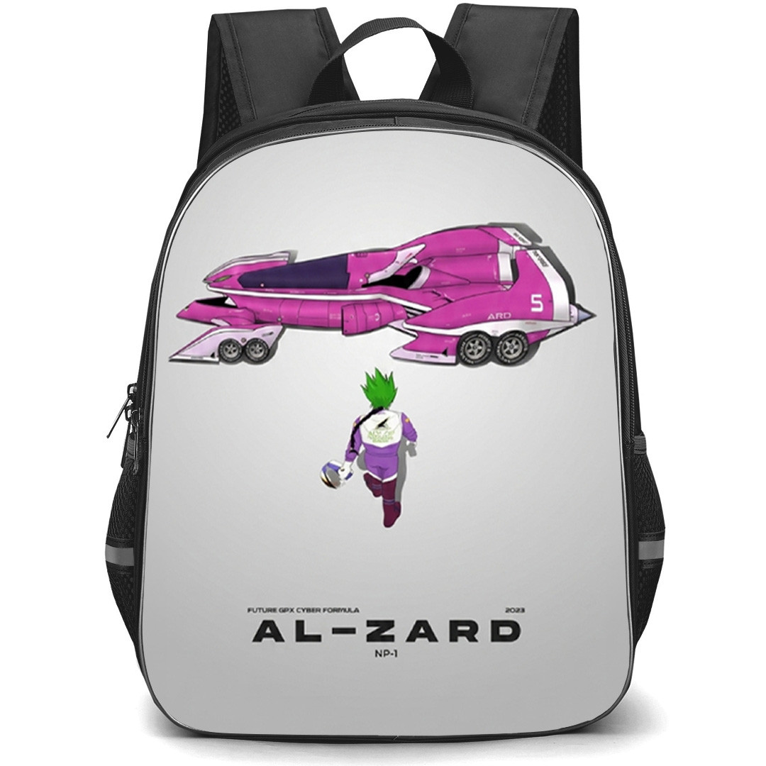 Future GPX Cyber Formula Al Zard Backpack School Bag StudentPack - Al Zard Walking In Car Series Poster