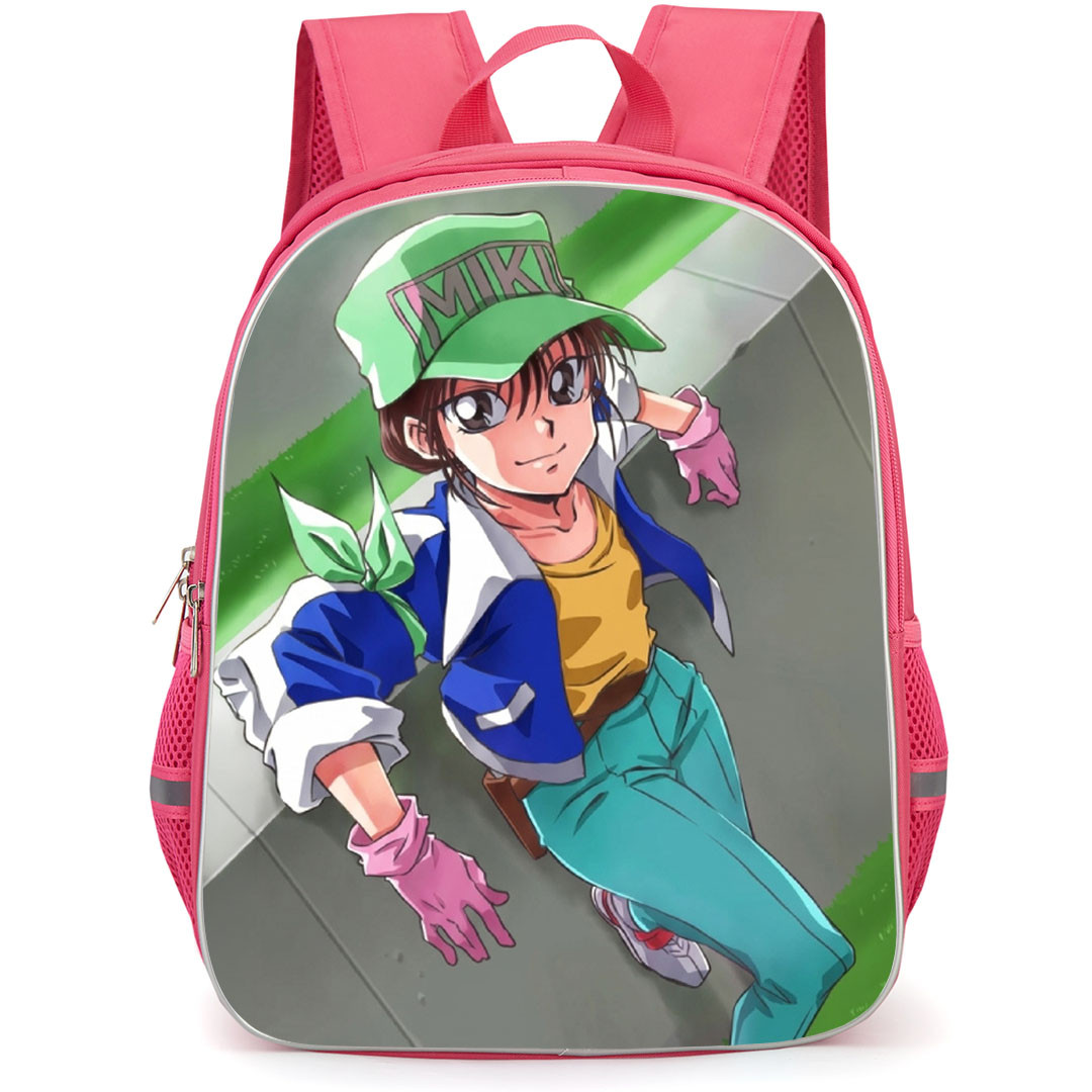 Future GPX Cyber Formula Miki Jounouchi Backpack School Bag StudentPack - Miki Jounouchi Smiling Resting Portrait