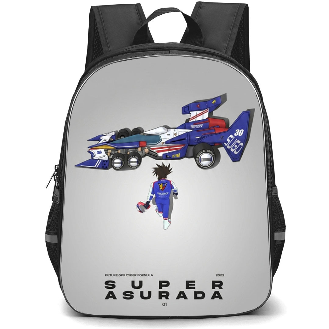 Future GPX Cyber Formula Super Asurada Backpack School Bag StudentPack - Super Asurada Walking Car Series Poster