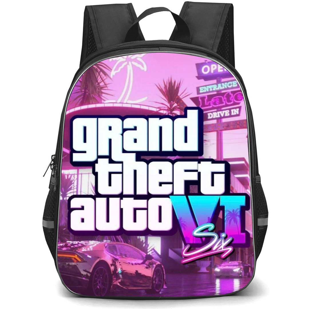 GTA VI Backpack StudentPack - Cars Face to Face