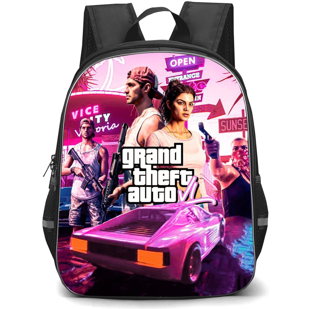 GTA VI Backpack StudentPack - Vice City Victoria