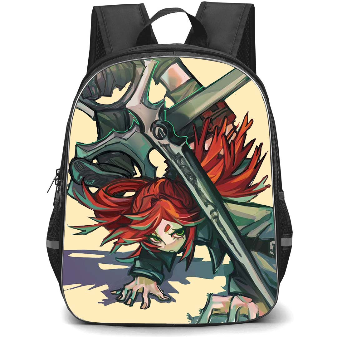Gachiakuta Riyo Reaper Backpack StudentPack - Gachiakuta Riyo Reaper Fan Art Sketch Poster