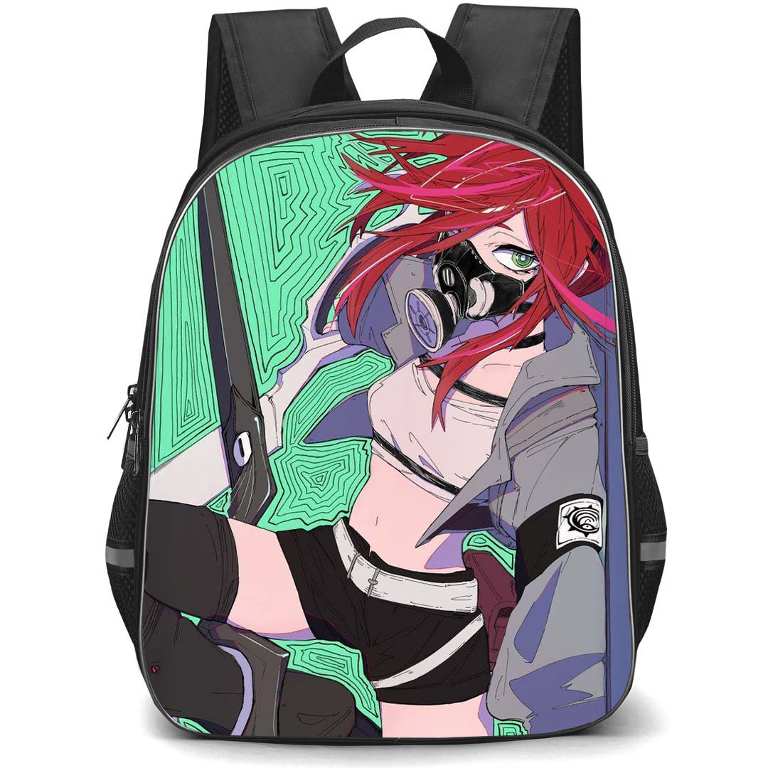 Gachiakuta Riyo Reaper Backpack StudentPack - Gachiakuta Riyo Reaper Sitting Illustration Art Poster