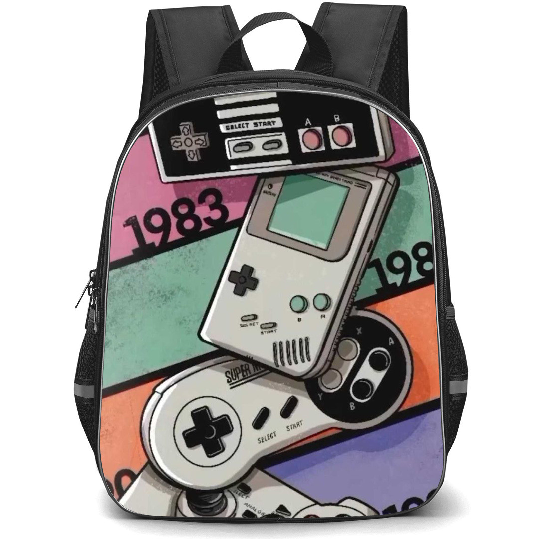 Gamer Backpack StudentPack - Controller Classic Vintage Art